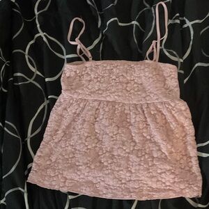 Pink Textured Women's Top